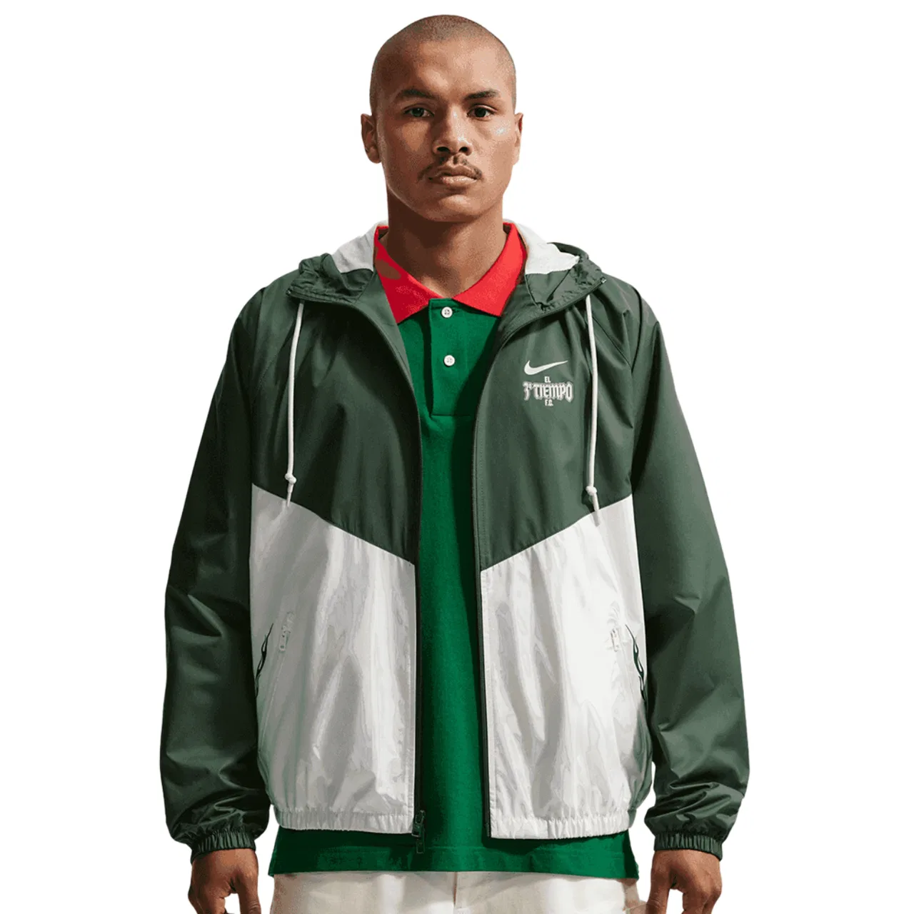 Мужская куртка Windrunner Nike, зеленый/белый