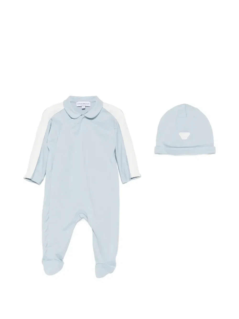 Пижама и шапка с логотипом Emporio Armani Kids, синий