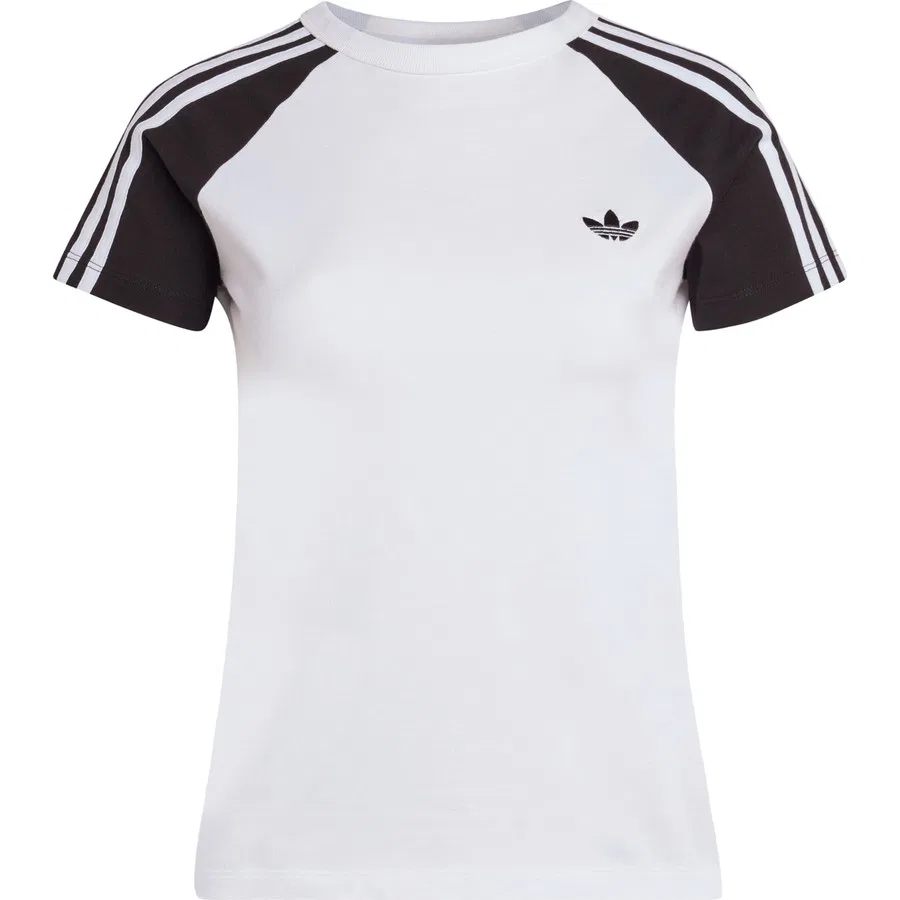 Футболка с длинным рукавом Originals KD3799 Sst Tee adidas, Бело-черный — фото 3