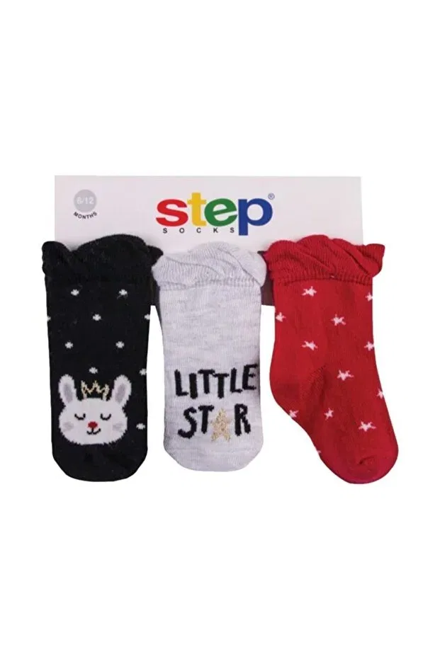 Детские носки-следки с принтом Little star Step, Красный
