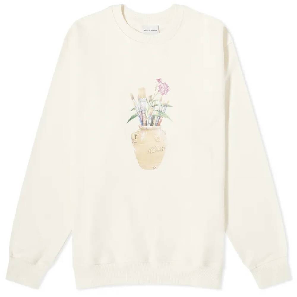 

Толстовка Drole De Monsieur Brushes Crew, кремовый, Бежевый, Толстовка Drole De Monsieur Brushes Crew, кремовый