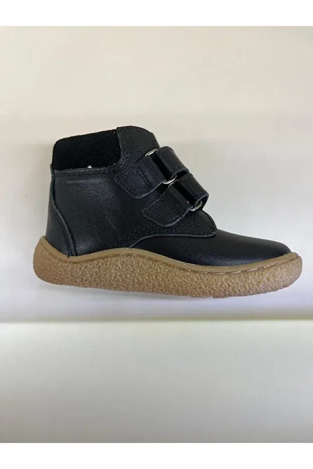 Детские ботинки для девочек кожаные Eren Premium, Black — фото 4