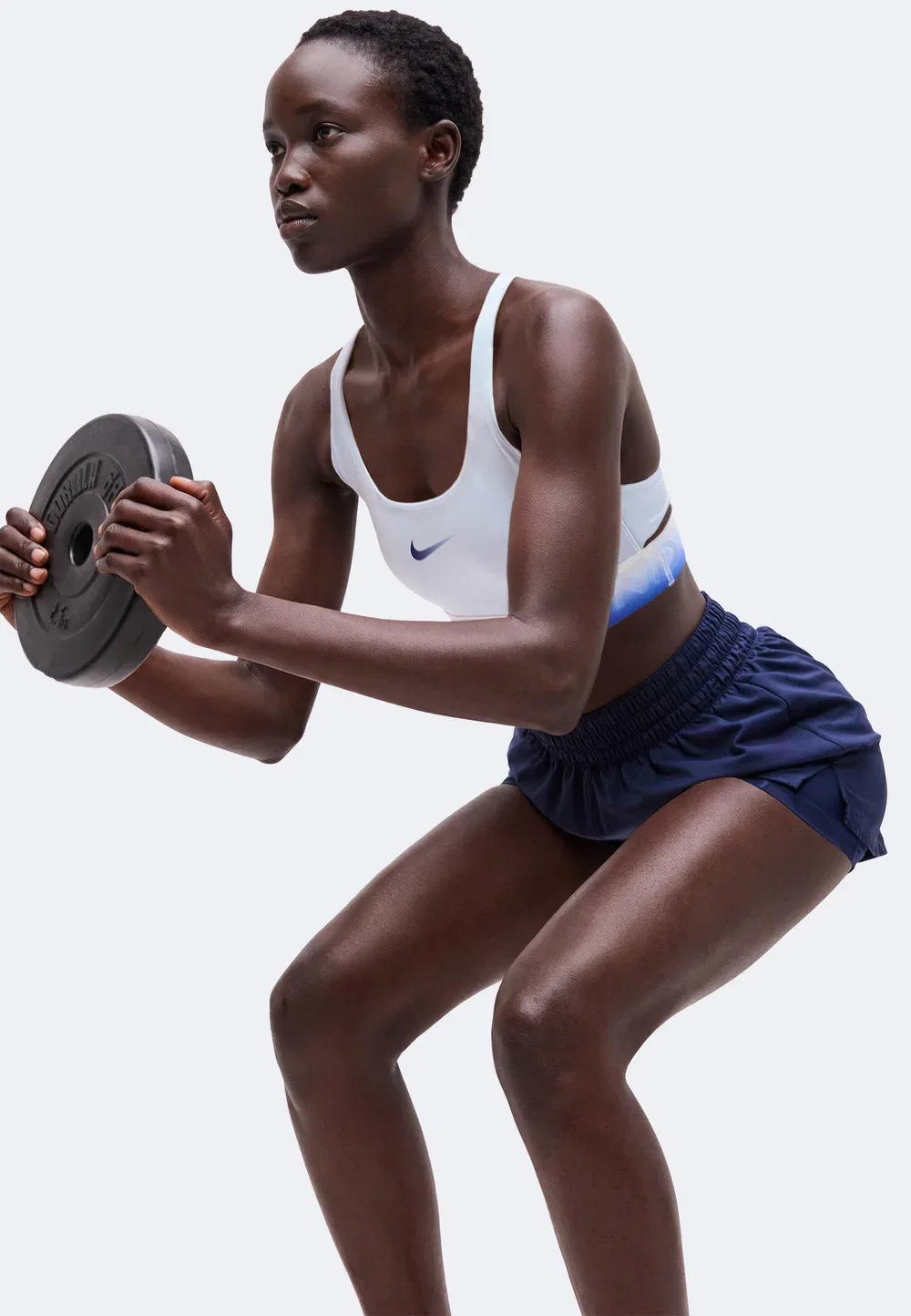 Бюстгальтер - спортивный бюстгальтер средней степени поддержки Nike Performance, Hydrogen Blue/Hydrogen Blue/Old Royal/Old Royal — фото 4
