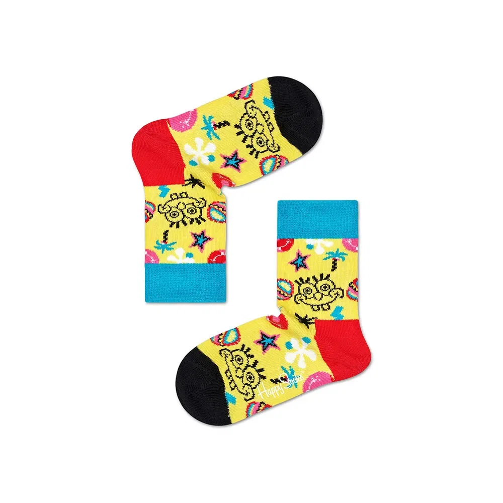 Носки Sponge Bob Say Cheese Burger Happy Socks, желтый