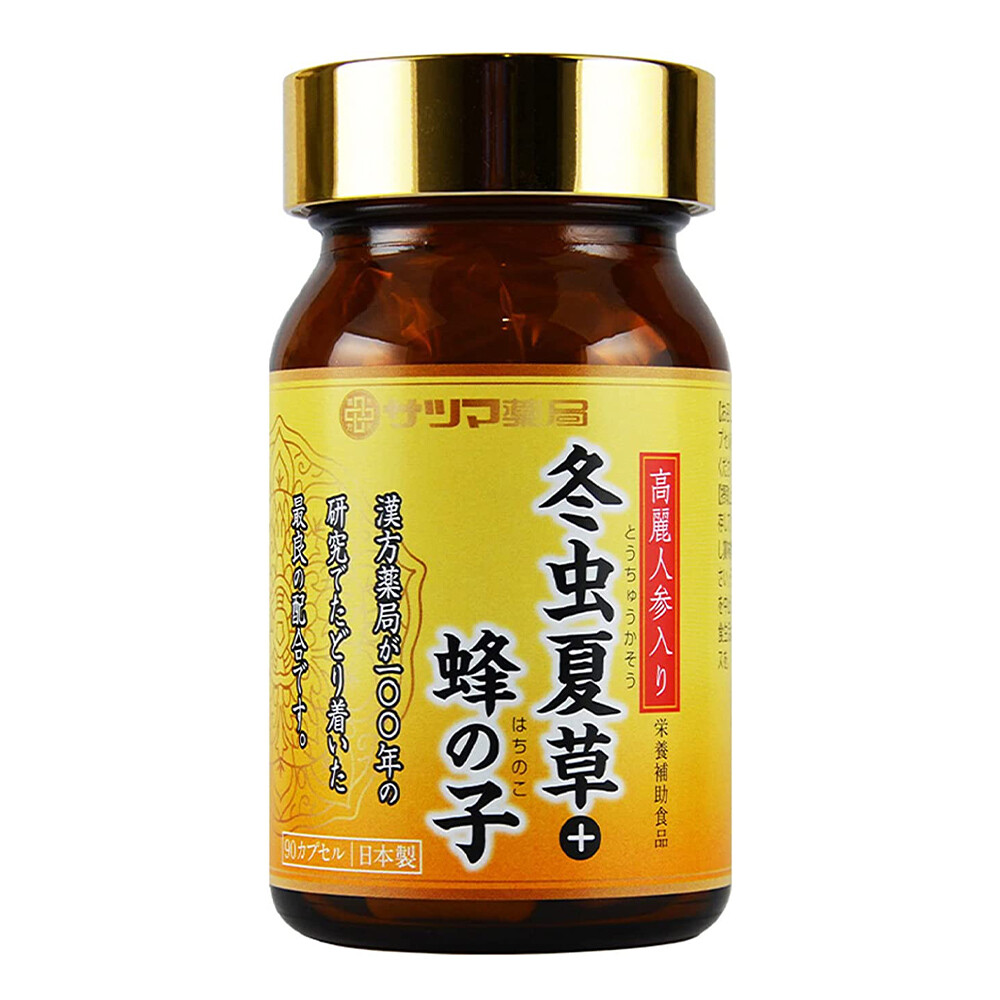 

Добавка Satsuma Pharmacy Cordyceps + Hachinoko Chrysalis ginseng, 90 капсул
