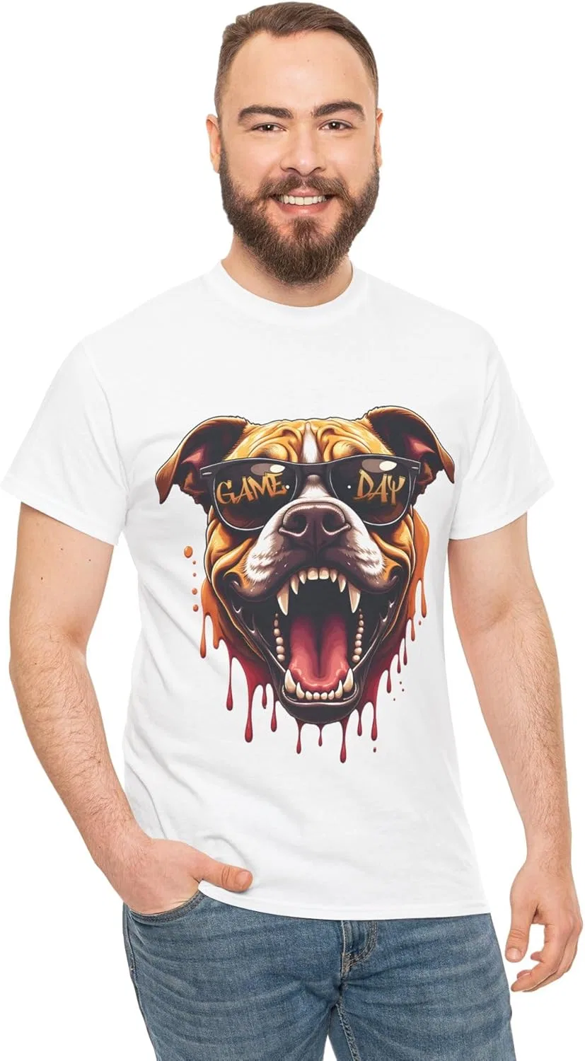 Футболка Game Day Funny Dog с принтом для футбола, баскетбола, бейсбола и футбола, для женщин, мужчин и детей GENERIC, белый — фото 3