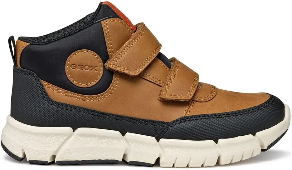 Детские ботинки для мальчиков с высоким берцем Geox, Light Brown — фото 3
