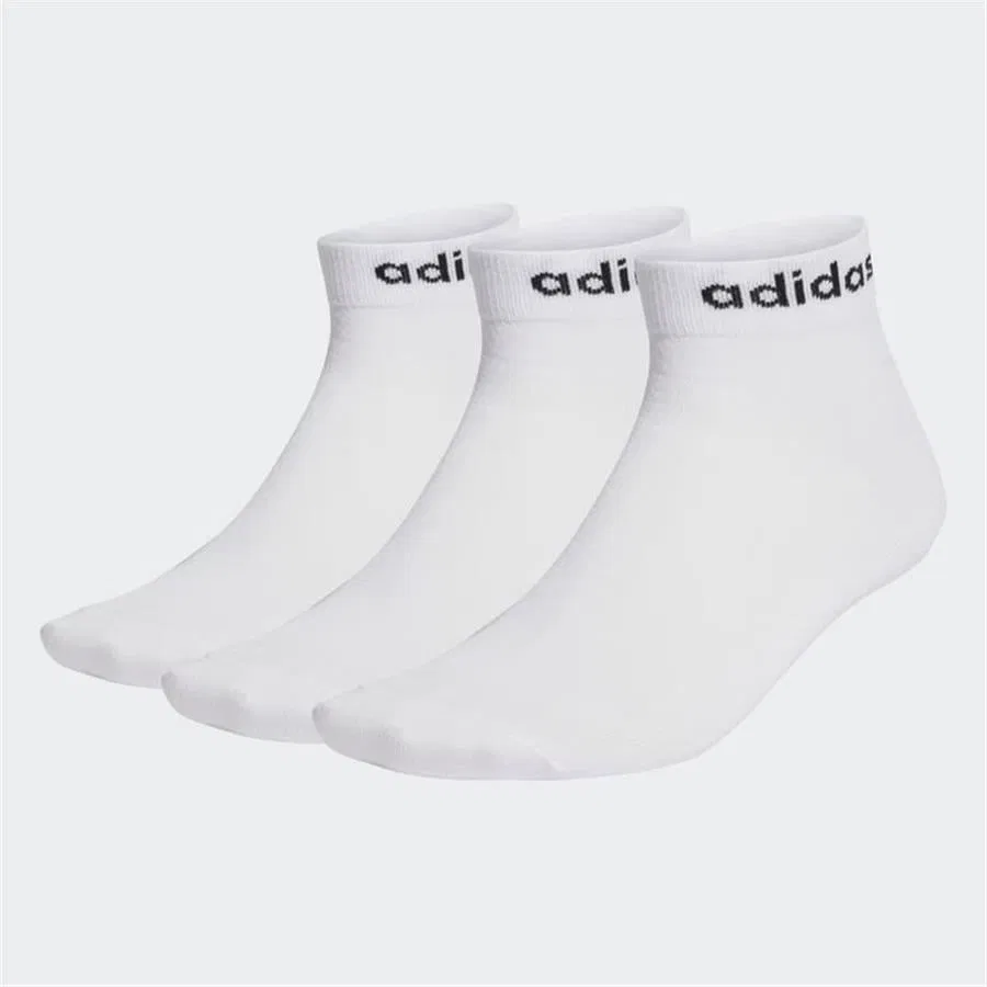 Спортивные носки с длинным голенищем adidas T Lın Ankle 3p, Бело-черный
