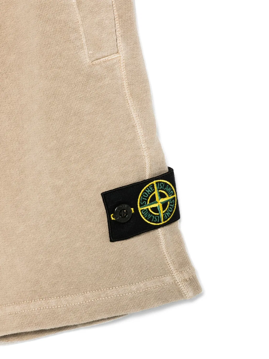 Шорты из 100% хлопка Stone Island, нейтральный — фото 3