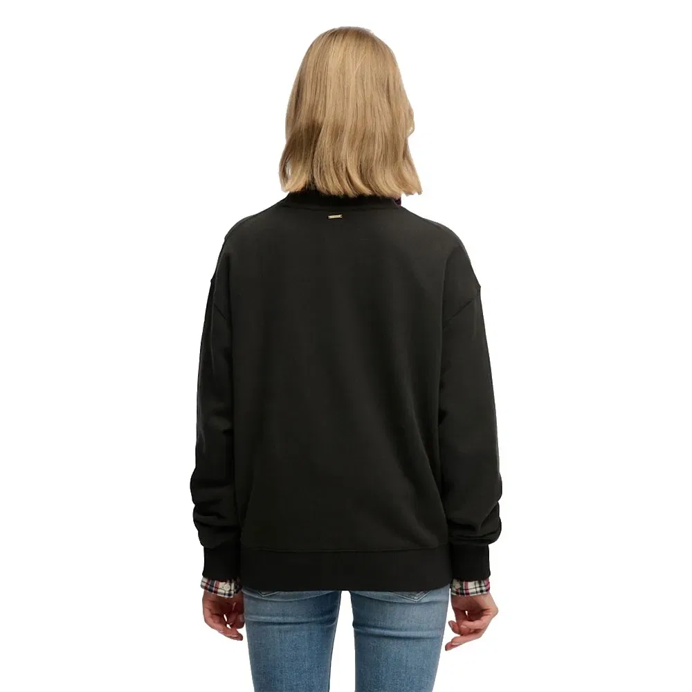 Свитшот свободного кроя Script Brand Loose Crew Superdry, зеленый — фото 2
