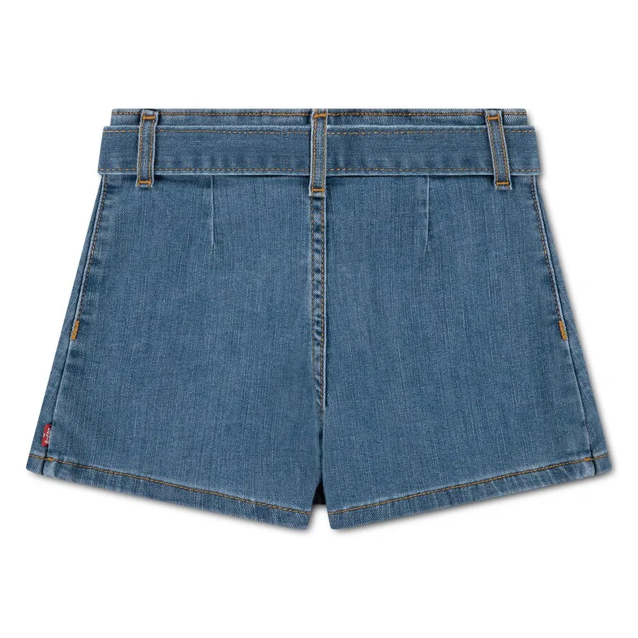 Детская юбка Levi's Kids из синей джинсовой ткани — фото 2