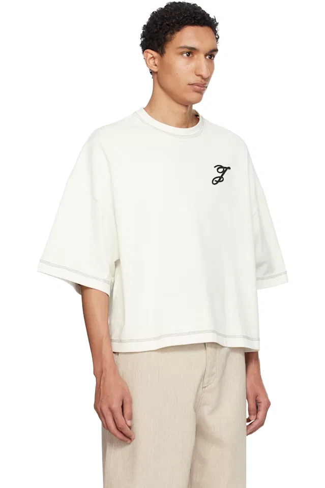 Кремовая футболка The Letro Jacquemus — фото 2