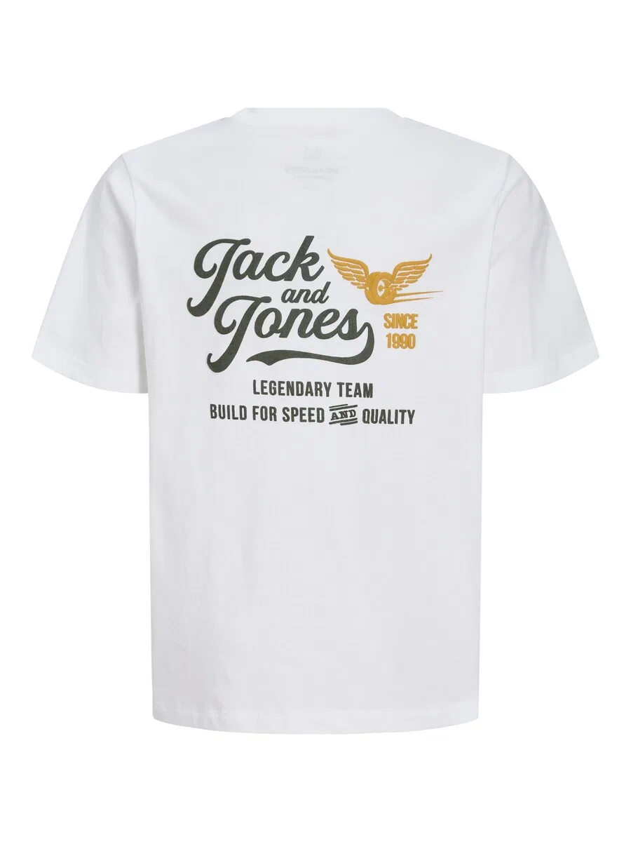 Детская футболка 'JJLEGEND' белого цвета Jack & Jones Junior — фото 2