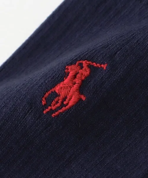 Женские носки с вышитым логотипом POLO RALPH LAUREN, серые — фото 4