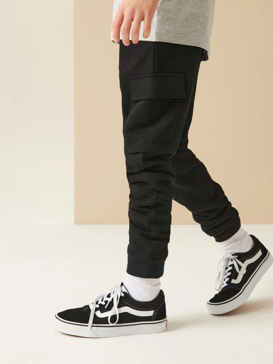 Джоггеры карго, slim fit, Rich Next, черный — фото 2