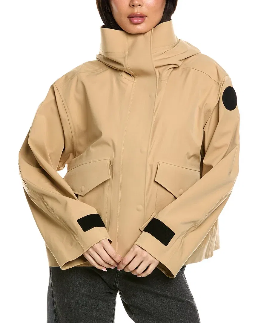 Женский дождевик с капюшоном Tofino Rain Jacket Canada Goose, коричневый