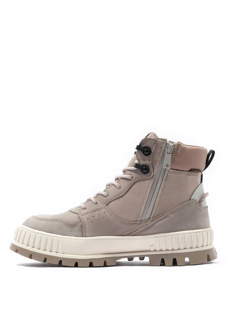 Ботинки высокие, на молнии, Pallashock WPN, Unisex Palladium, серый — фото 4