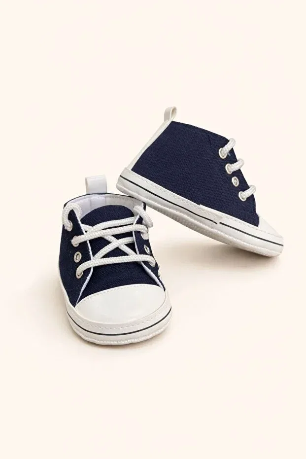 Детские туфли для новорожденных без скольжения Minissa, Navy Blue — фото 2
