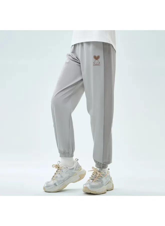 Jeanswest Брюки с принтом для девочек, серый — фото 2