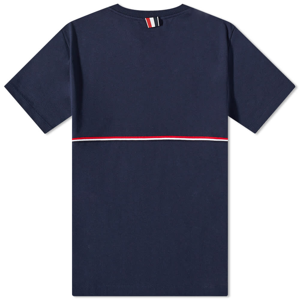 

Футболка Thom Browne Tricolor Stripe Tee, Черный, Футболка Thom Browne Tricolor Stripe Tee