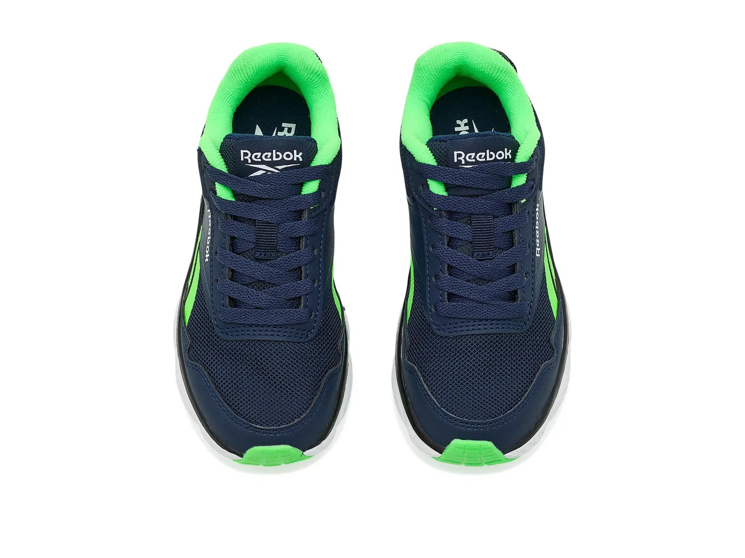 Кроссовки Swiftstrike (для маленьких и больших детей) Reebok Kids, Vector Navy/Solar Lime — фото 3
