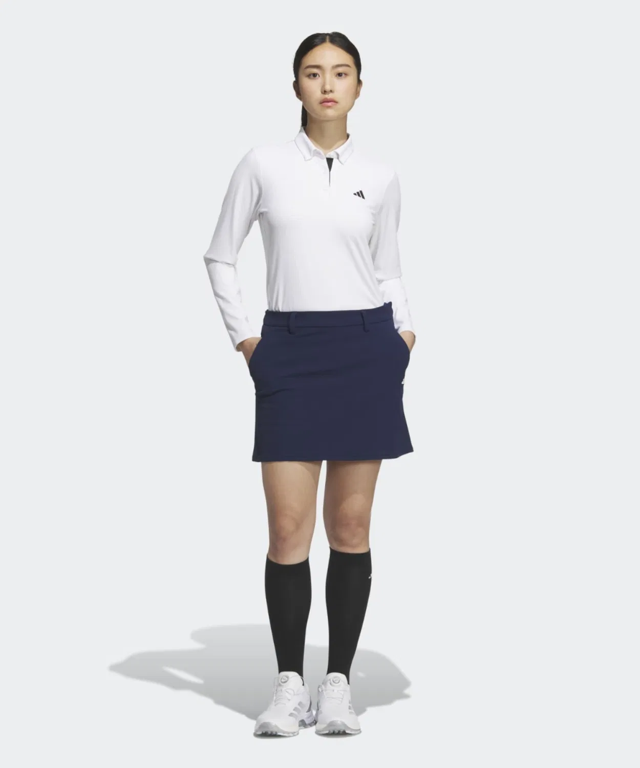 Женская юбка для гольфа с водоотталкивающей пропиткой Adidas Golf, Navy — фото 4