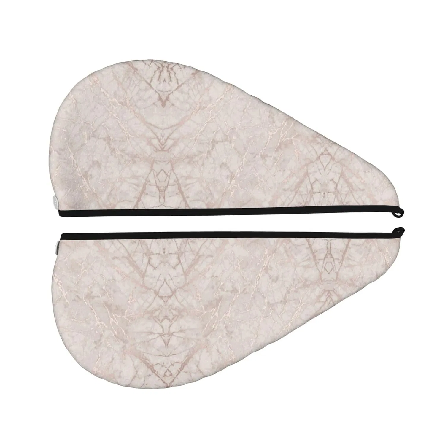 Шапочка для душа Coral Velvet Dry Hair Cap, OCELIO, Polyester, 64x26x0.5 см, Roségoldener Marmor — фото 2