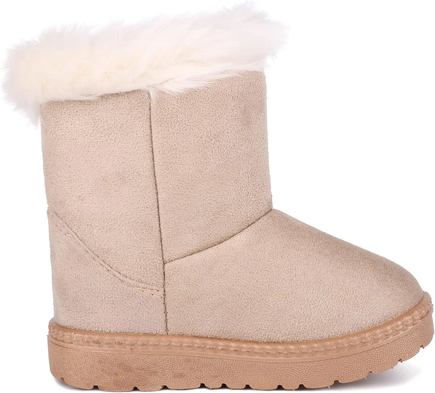 Детские зимние ботинки для девочек и мальчиков Femizee, Beige — фото 4