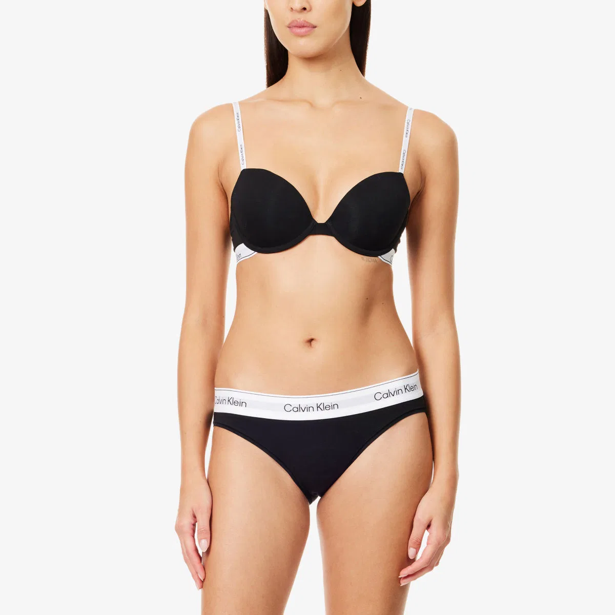 Трусики-бикини icon из хлопково-модального трикотажа Calvin Klein, черный — фото 2