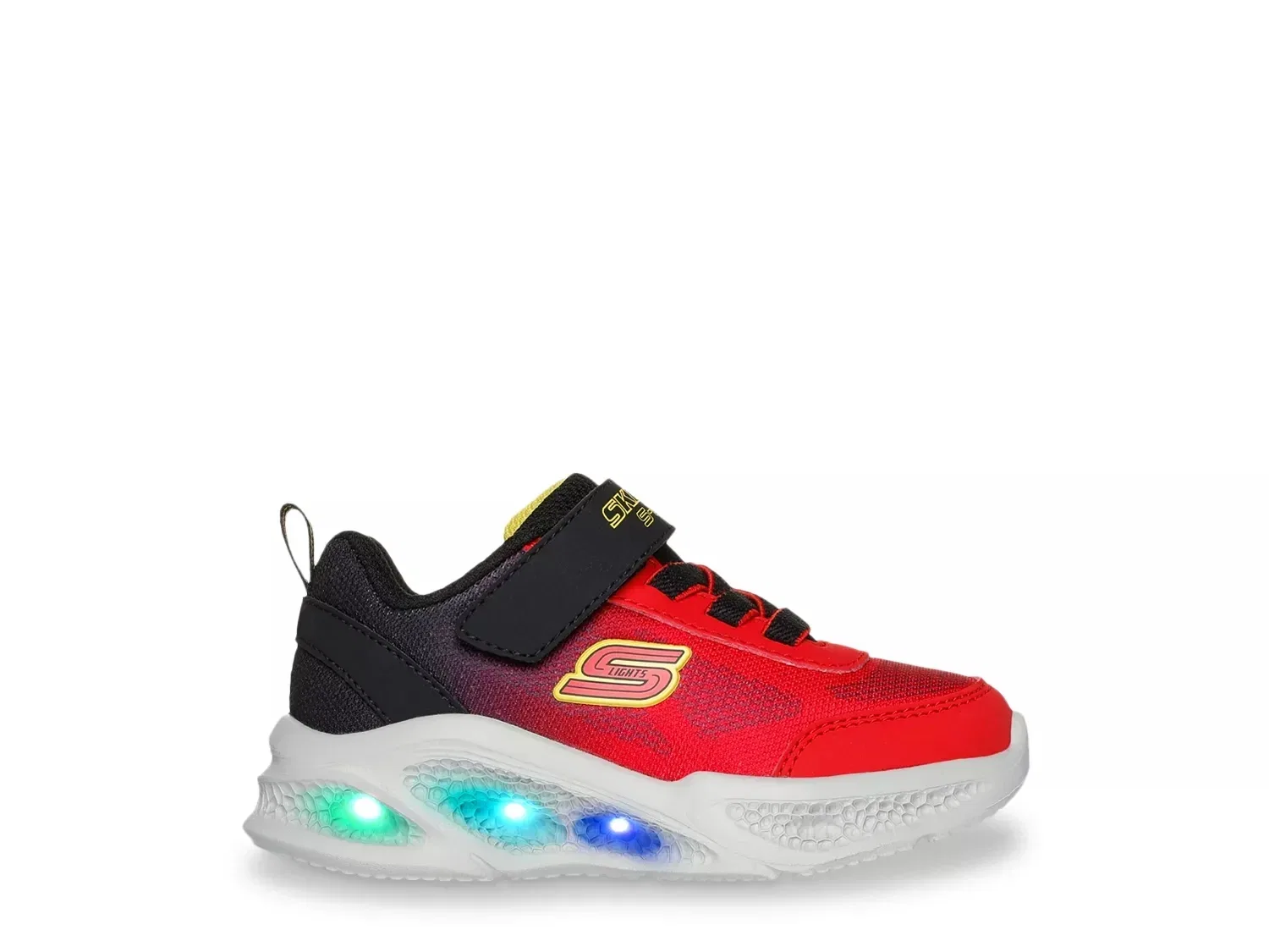 Кроссовки со светящейся подошвой S Lights Meteor Lights, Skechers, красный — фото 3