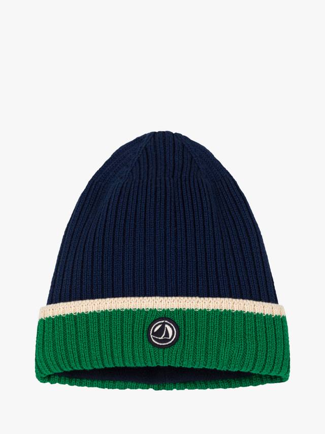 

Детская вязаная шапка с подкладкой из микрофлеса Petit Bateau, Medieval/Multi