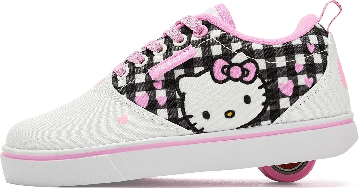 Кроссовки на колесиках Heelys Voyager, белый/черный/розовый — фото 4