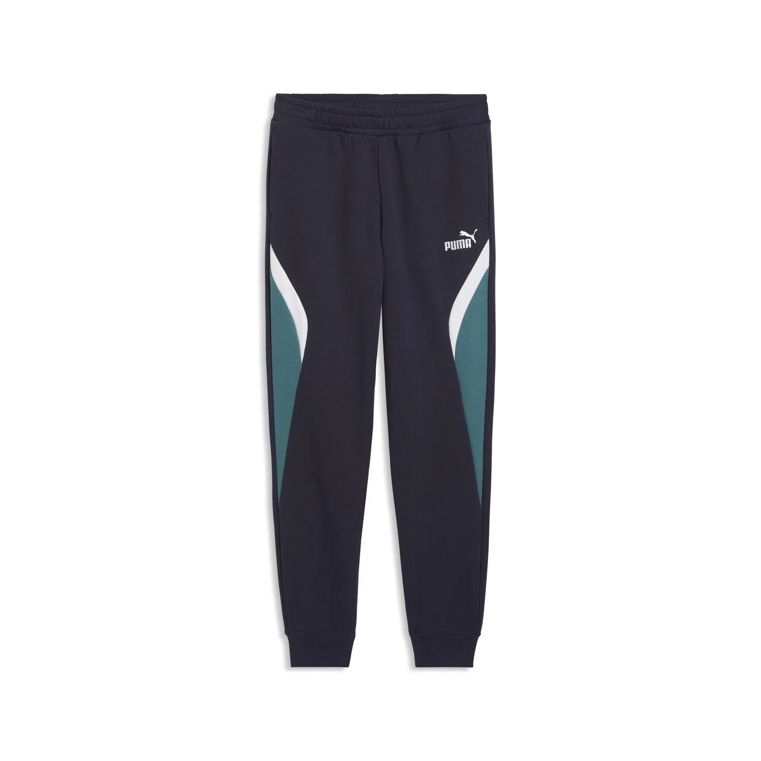 Детские спортивные штаны Essentials Block Puma, Navyblau Schwarz Grun