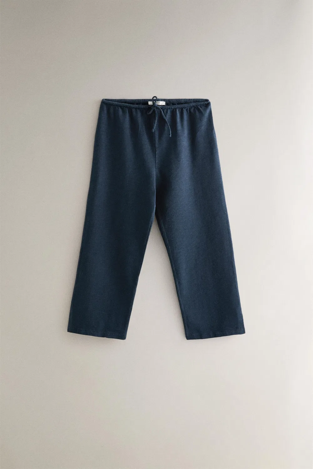 Хлопковая футболка с коротким рукавом ZARA, Indigo
