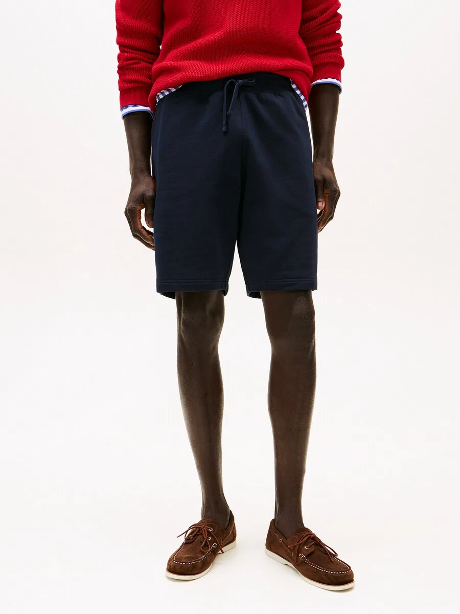 Шорты TOMMY HILFIGER Regular Pants 'Flag Embroidery Sweat', цвет морской синий — фото 3