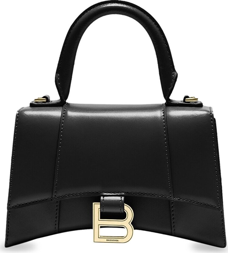 

Сумка Balenciaga Hourglass XS Top Handle Bag Black, черный