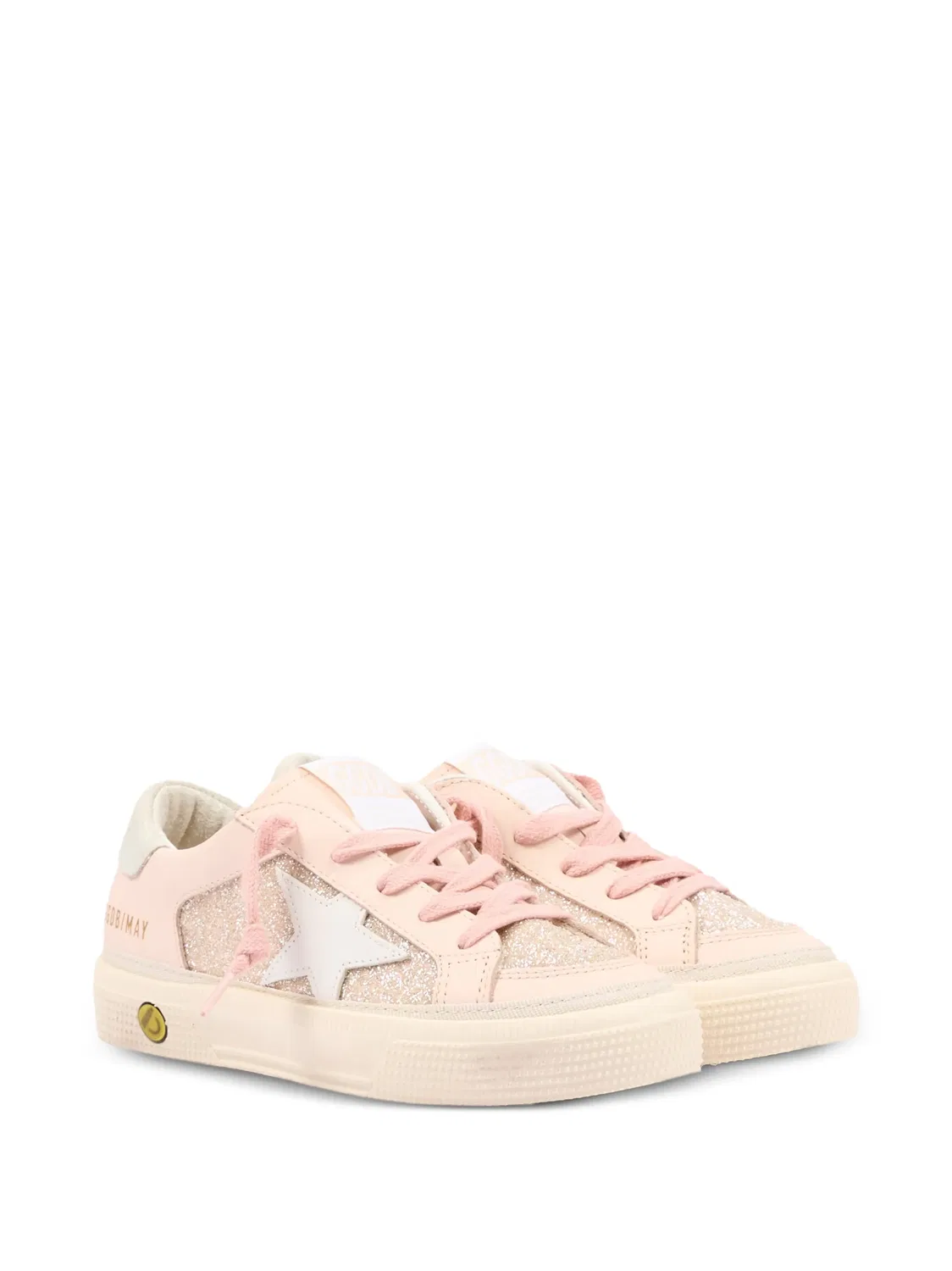Кроссовки May розовые Golden Goose, розовый