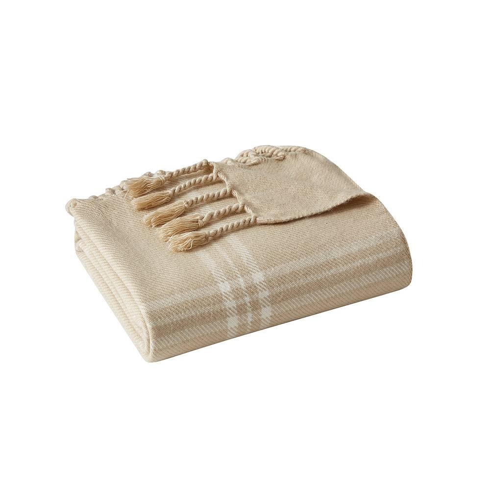

Плед с бахромой VCNY Home Leena, цвет Ivory Tan
