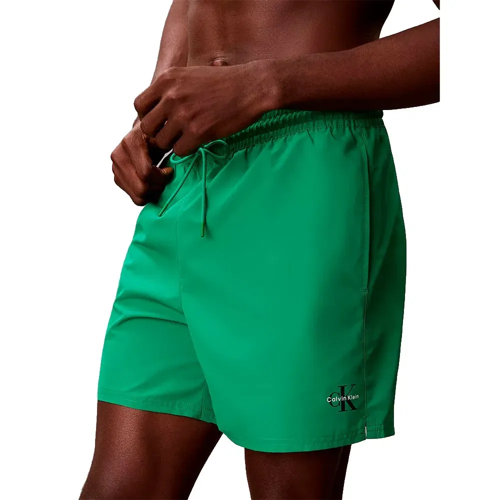 Мужские плавки-боксеры с водоотталкивающей отделкой CK MONOGRAM Calvin klein, Green — фото 4