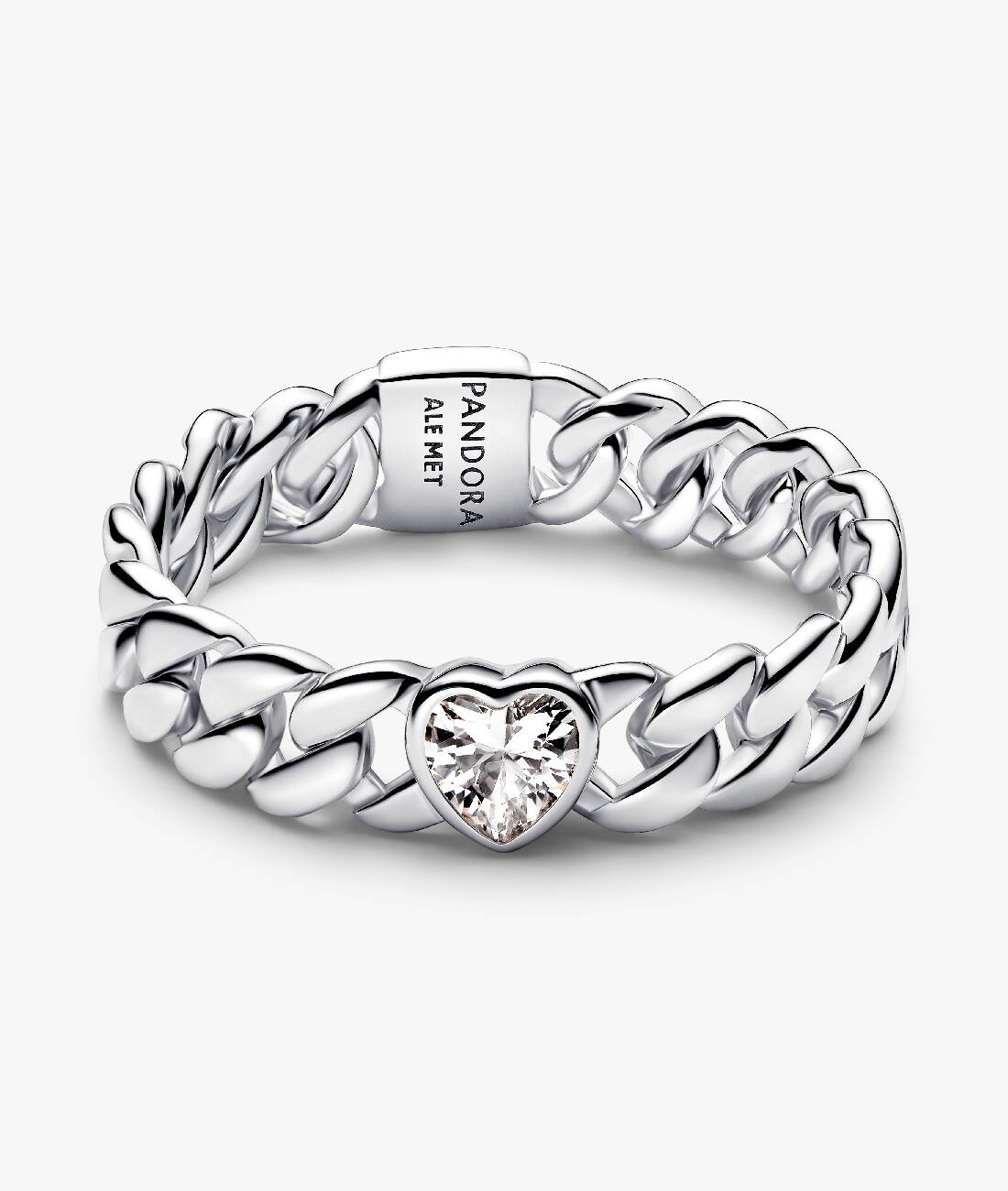 

Кольцо Pandora Heart Cuban Chain, серебро