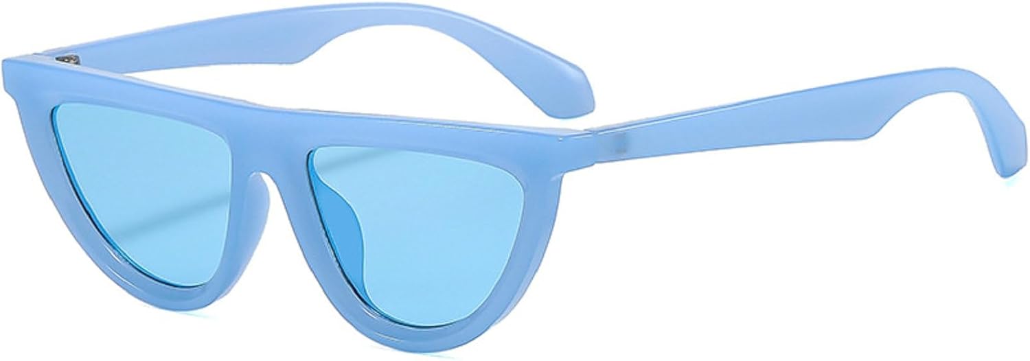 

Сексуальные солнцезащитные очки в стиле панк Y2k «кошачий глаз» для женщин, роскошные винтажные солнцезащитные очки для женщин, ретро-очки, защита от ультрафиолета UV400 mincl, Blue