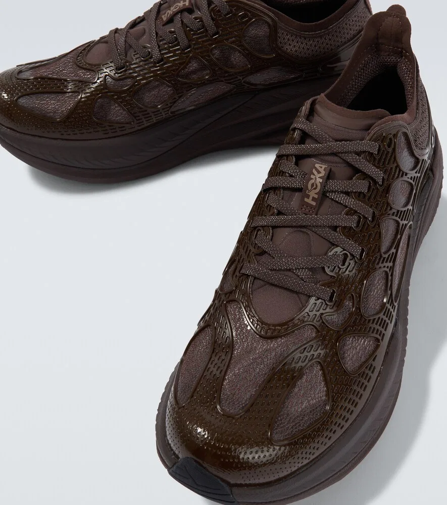 Беговые кроссовки Mach X Caged Hoka One One, коричневый — фото 3