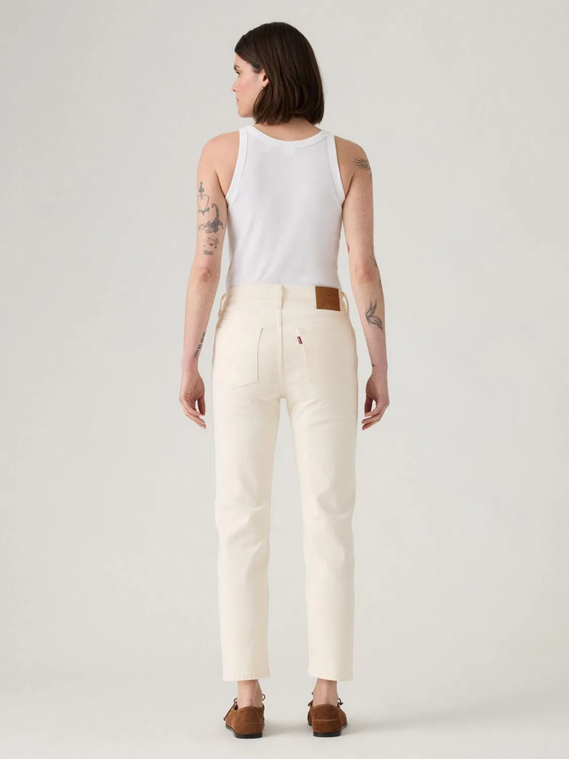 Укороченные джинсы Levi's Surprise Guest Cream 501 — фото 3