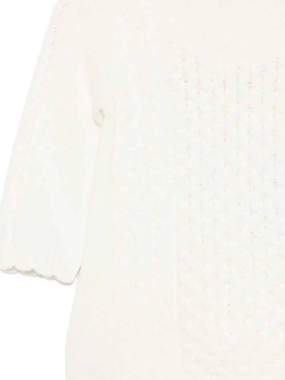 Вязаные кардиганы с ажурными краями Emporio Armani Kids, белый — фото 3