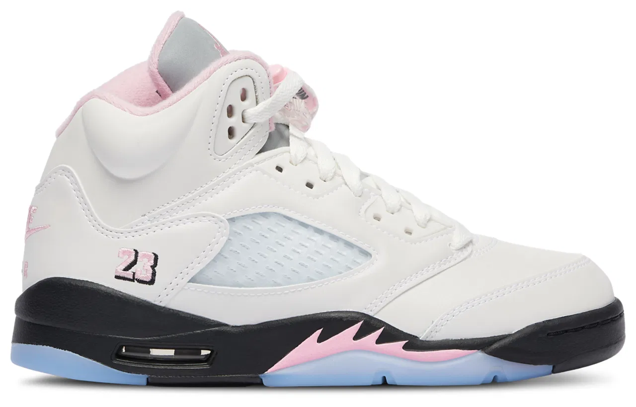 Кроссовки для мальчиков Air 5 Retro OG Jordan, цвет White/Soft Pink/Black