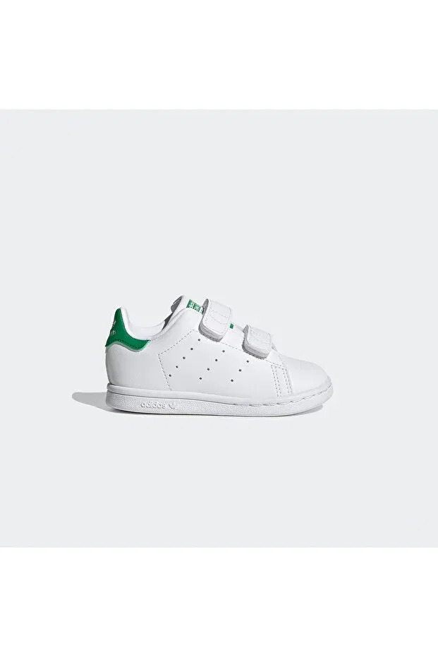 Детские кроссовки для девочек текстильные Stan Smith Adidas, White