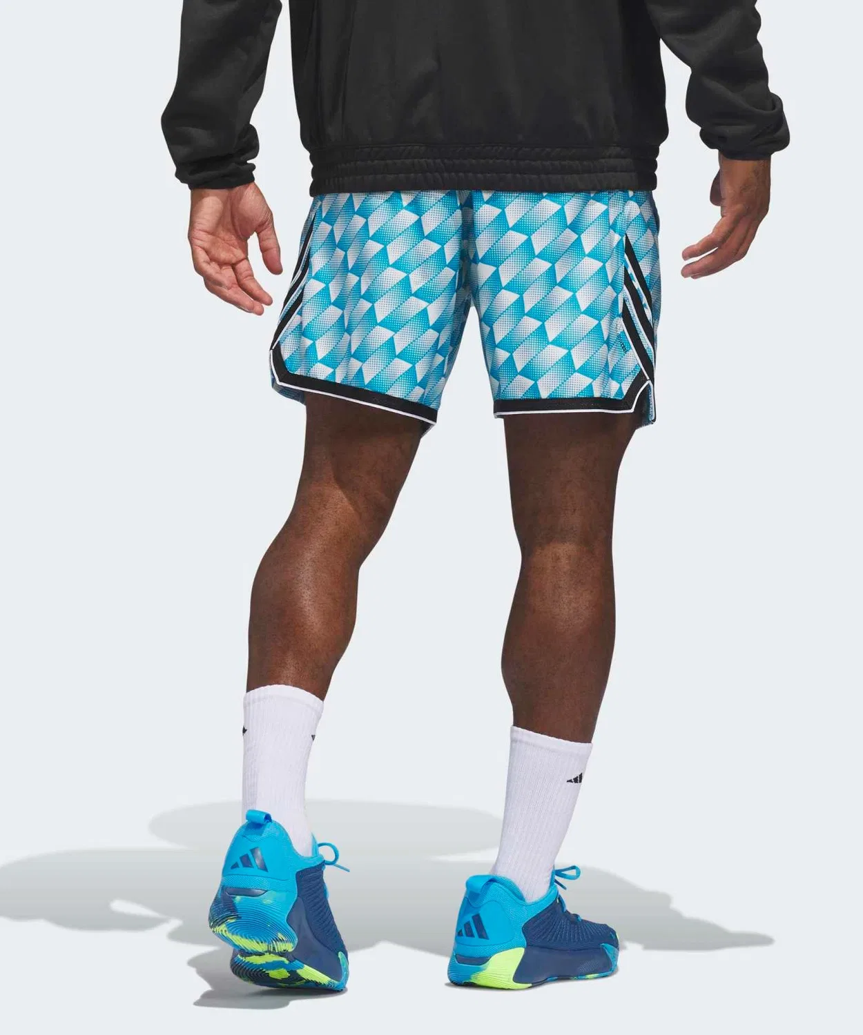 Мужские шорты с принтом Crazy Light AOP Adidas, Синий — фото 2