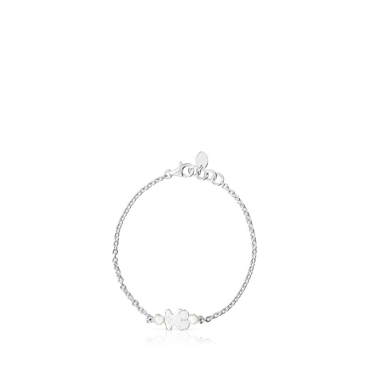 

Браслет Tous Real Sisy With Pearls Bear Motif, серебро