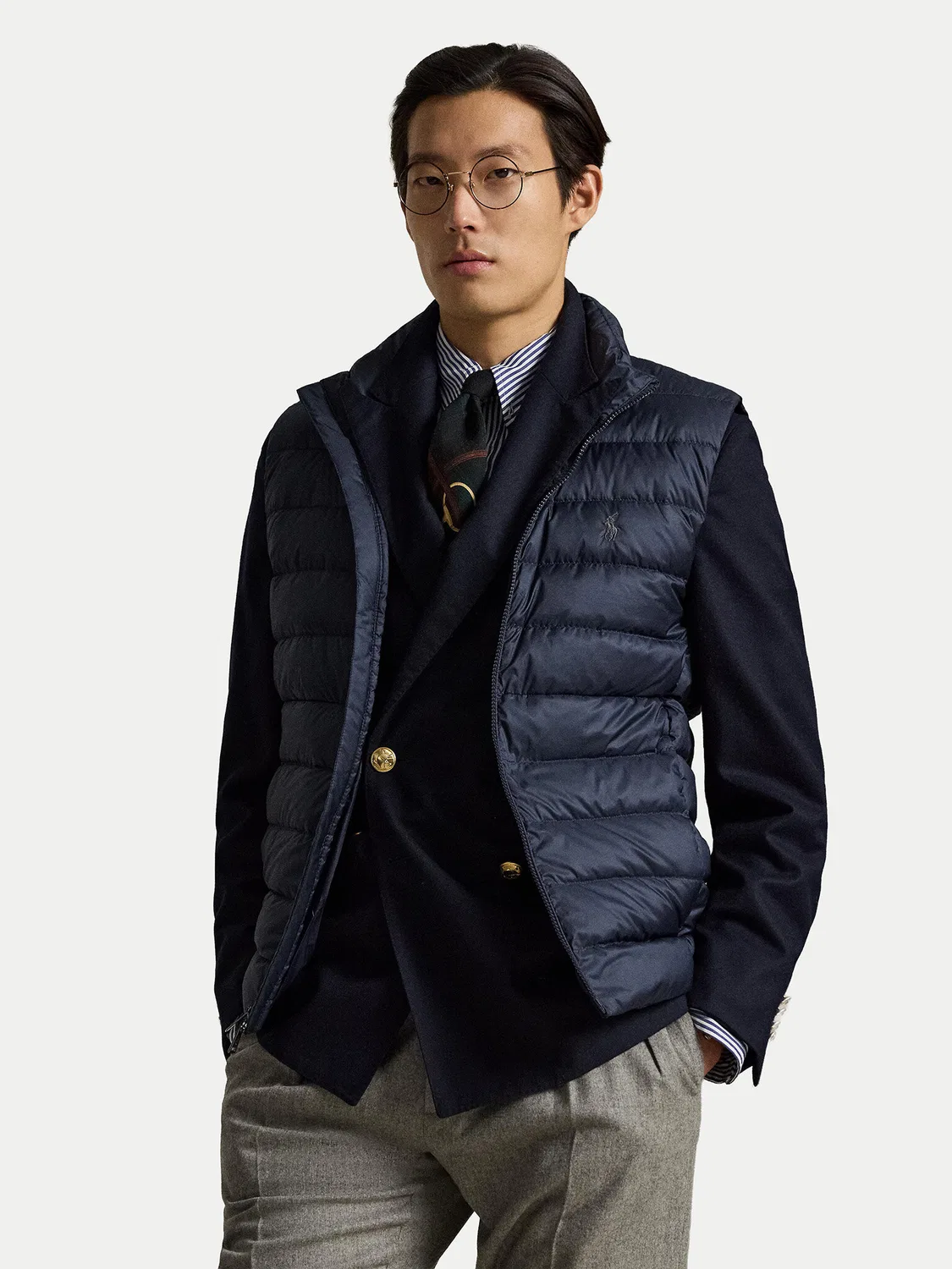 Мужской жилет стандартного кроя Polo Ralph Lauren, темно-синий
