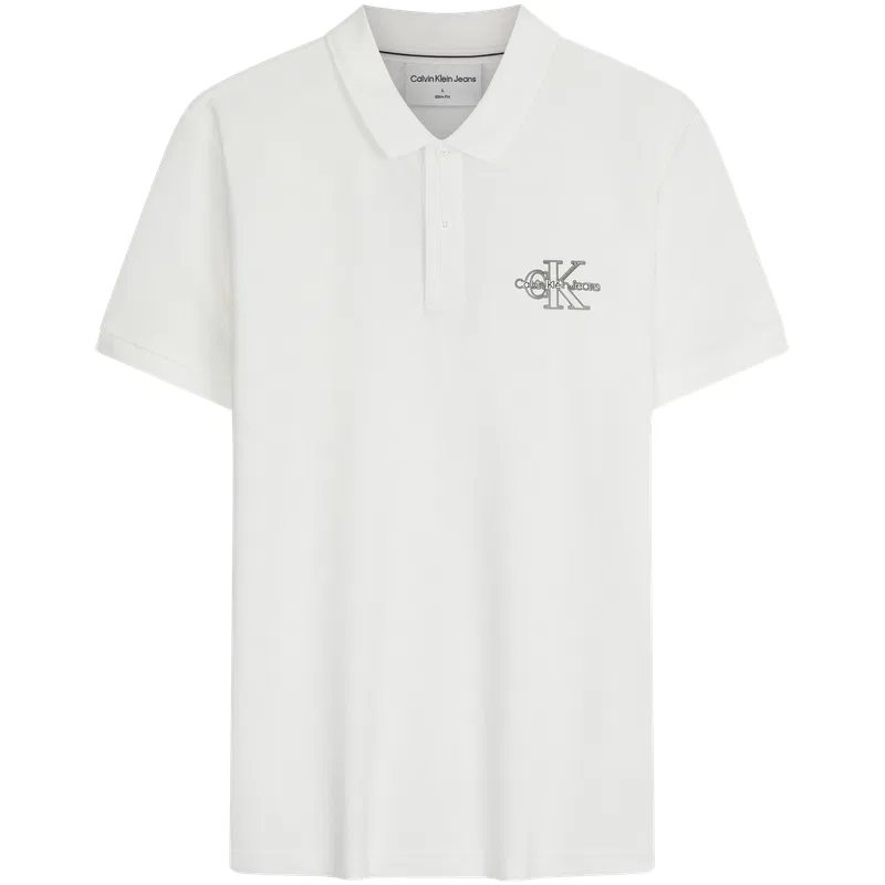Мужское поло Calvin Klein BEH Space Black, Moon White